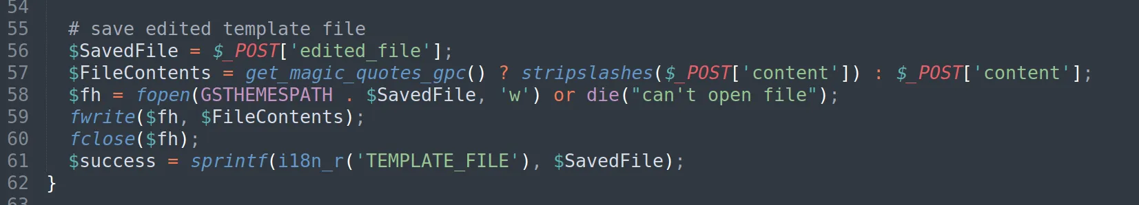 phpinfo() output confirming successful file upload via path traversal