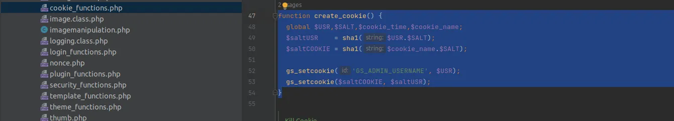 cookie_check() function code