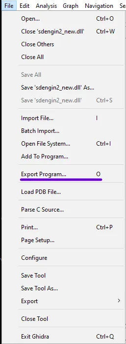Ghidra decompilation of the vulnerable function