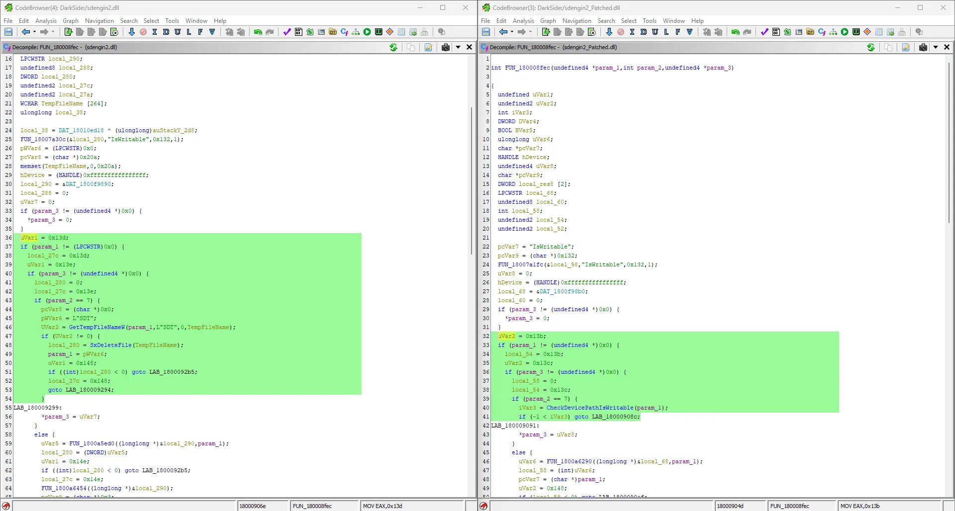 FindFile loop code with Oplock setup